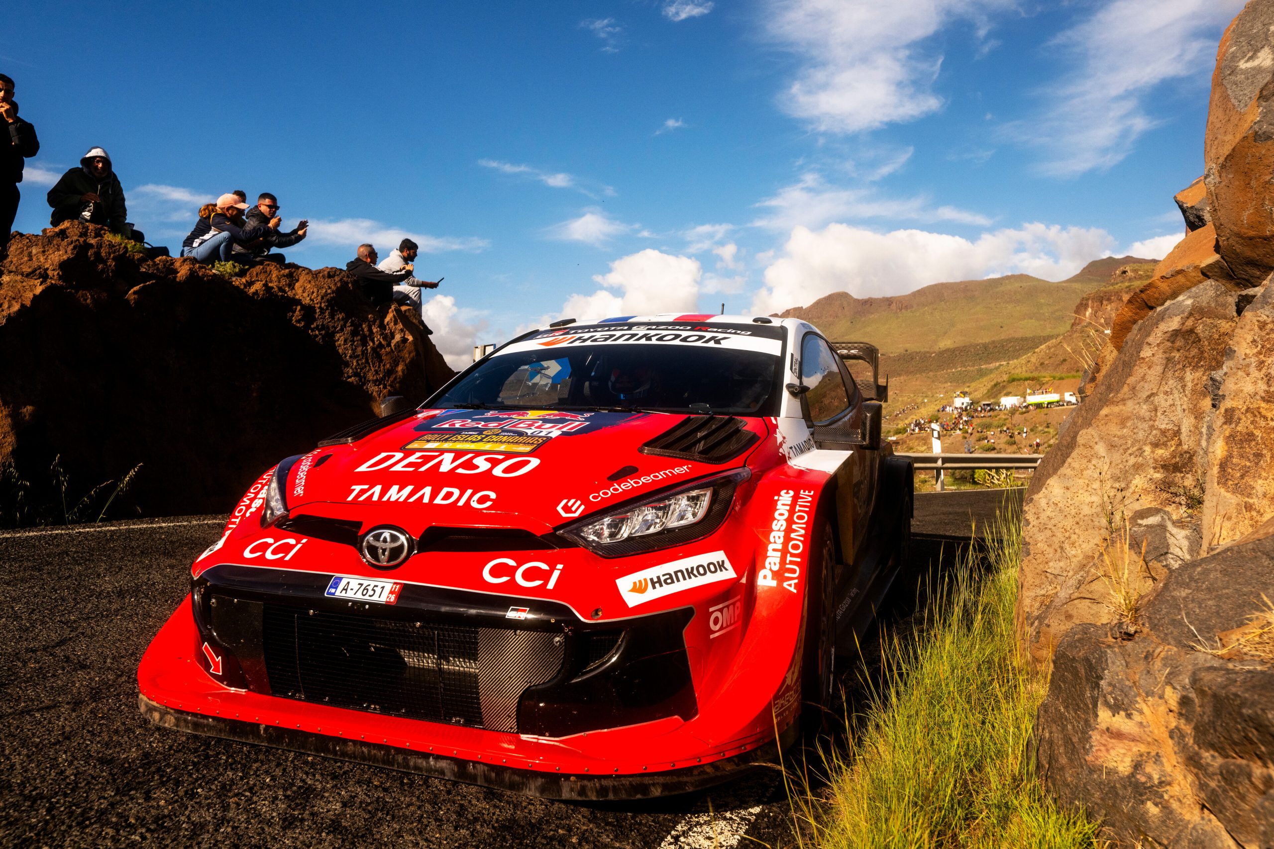 Sébastien Ogier (FRA),  Vincent Landais (FRA) Of team TOYOTA GAZOO RACING WRT  seen during the  World Rally Championship Spain in Las Palmas, Spain on 26  April, 2026 // Jaanus Ree / Red Bull Content Pool // SI202604260163 // Usage for editorial use only //