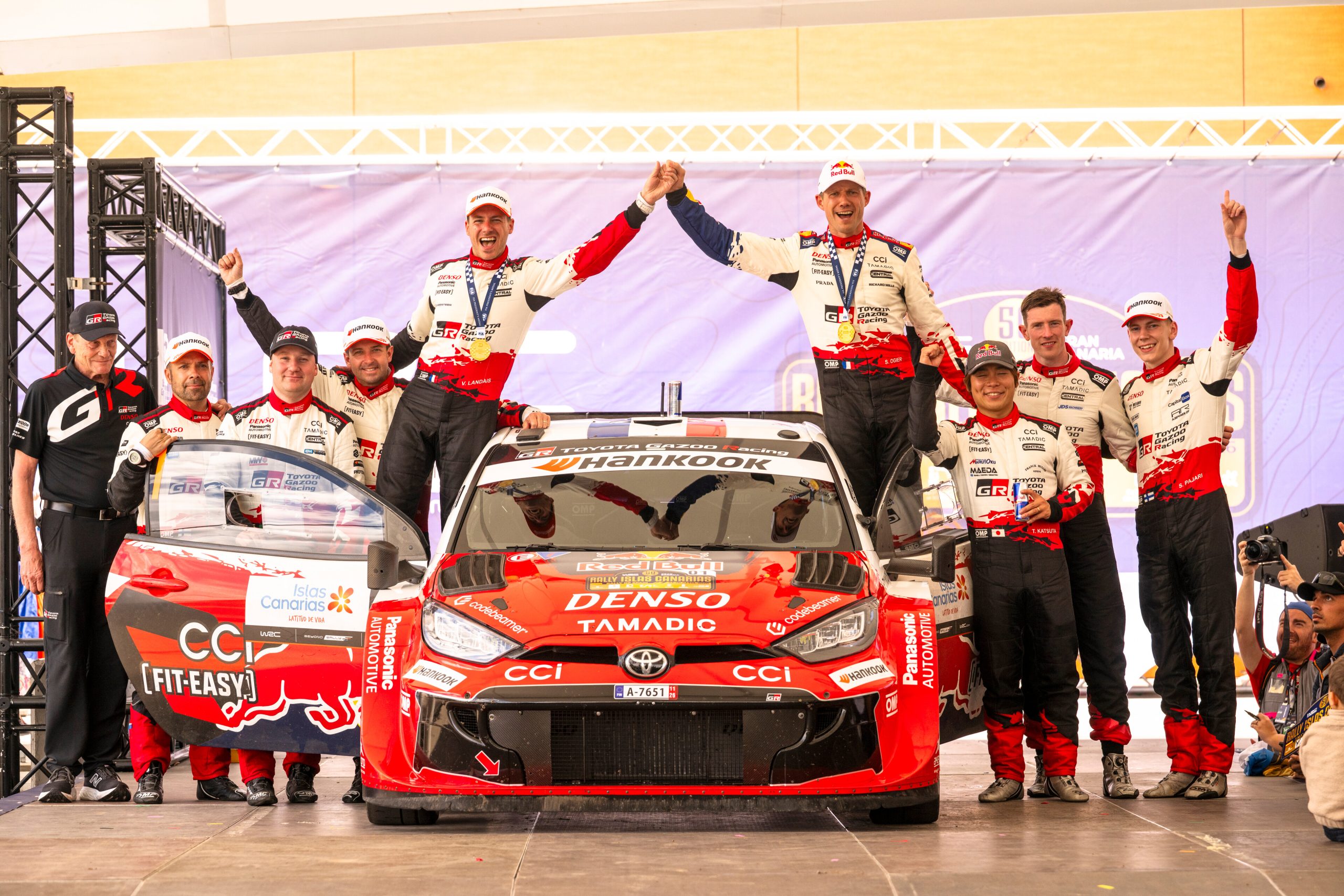 Sébastien Ogier, Elfyn Evans  , Sami Pajari